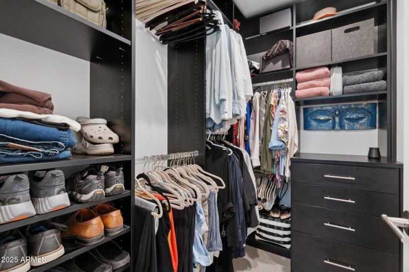 Custom walk-in closet