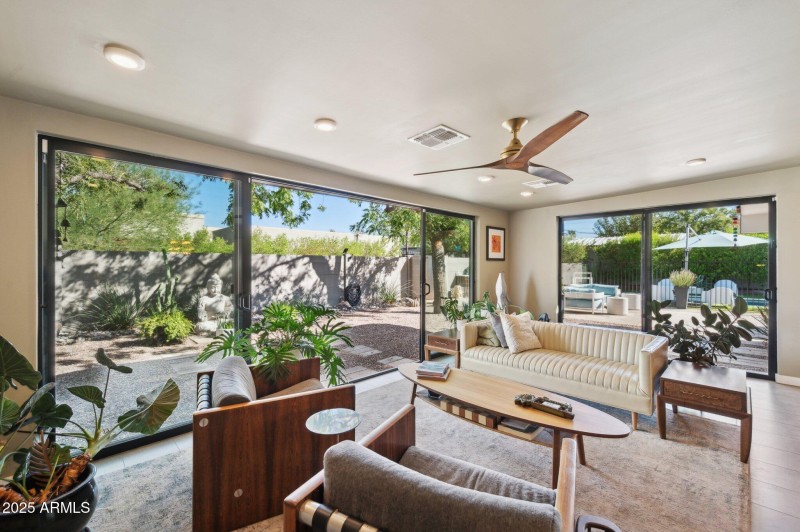 Interiors feature contemporary aesthetic