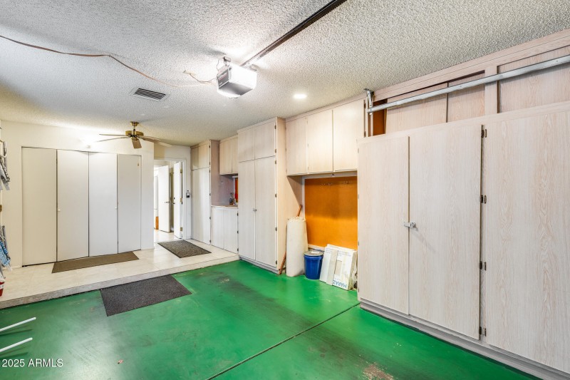 Garage with ample storage