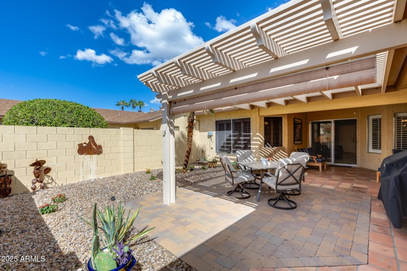 Relaxing outdoor space