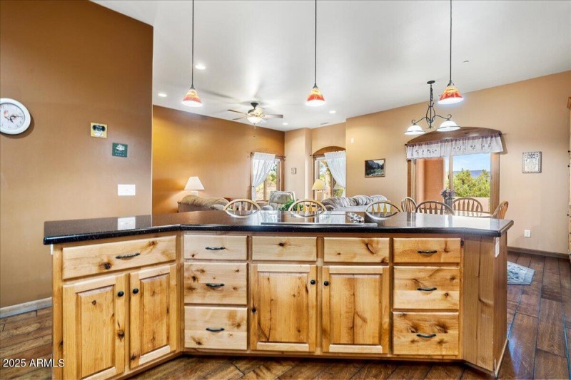 Custom Knotty Alder Cabinetry