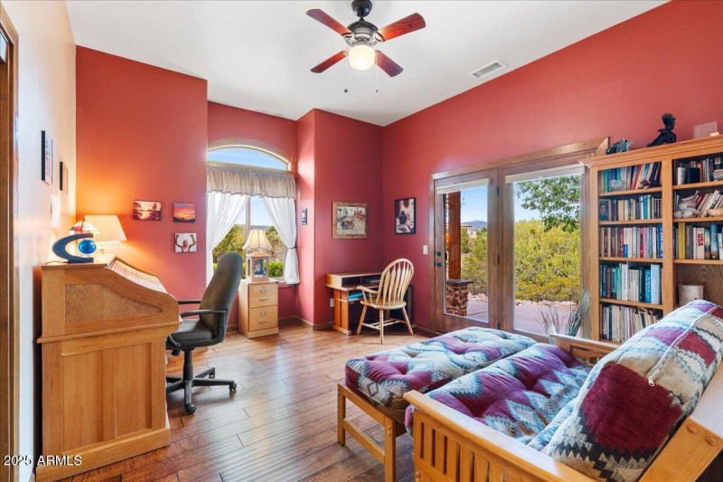 Bedroom 3 with Exit to Front Courtyard