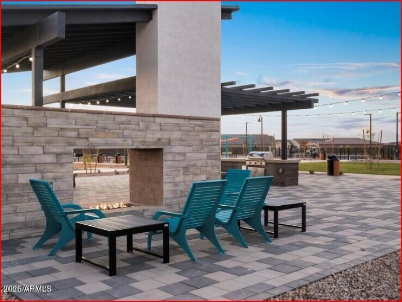 outdoor fireplace