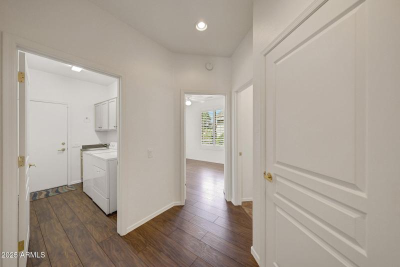 Hallway to guest bedroom