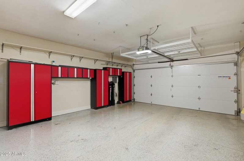 Garage with Cabinets