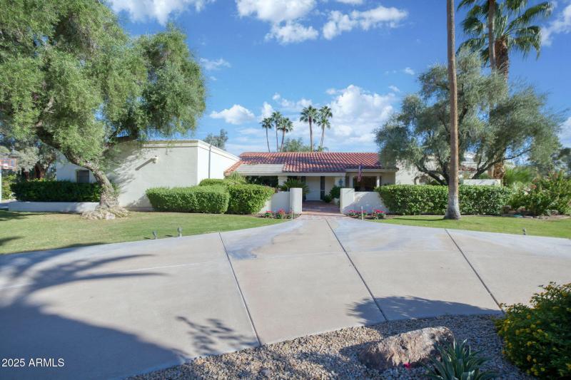 Generous guest parking, front and rear