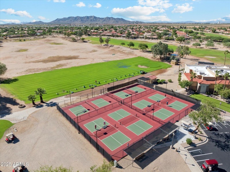 Aerial Pickel Ball Courts