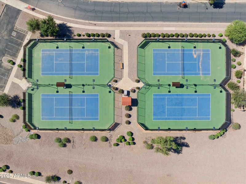 Aerial Tennis Courts