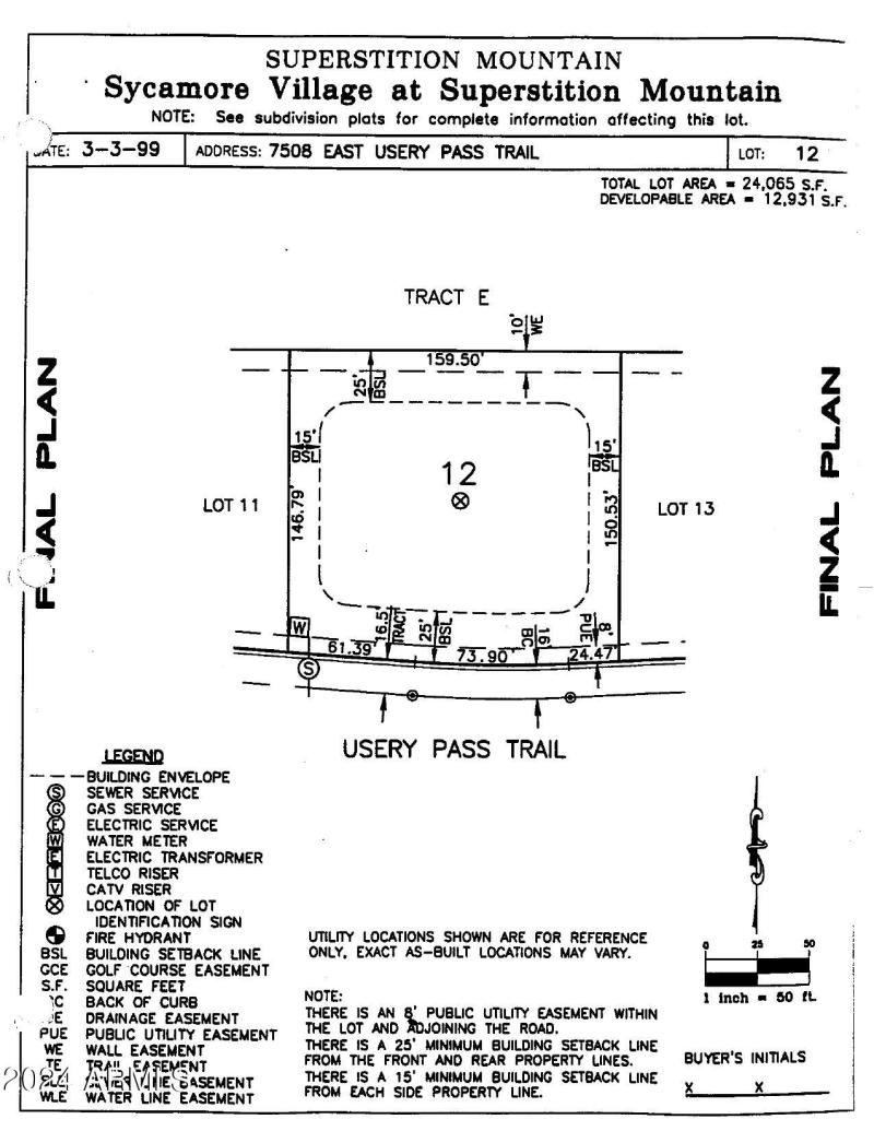 Lot 12 Plat Map