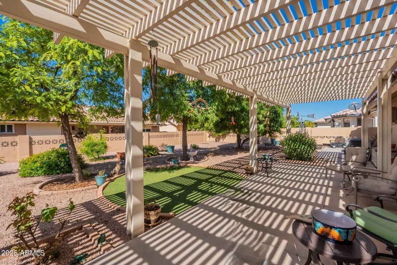 Beautiful Pergola in West Backyard