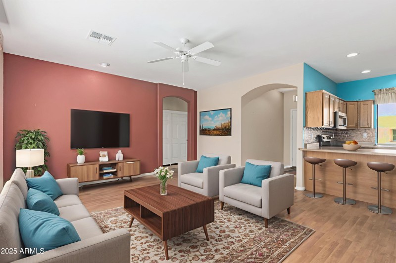Virtually Staged- Living Room