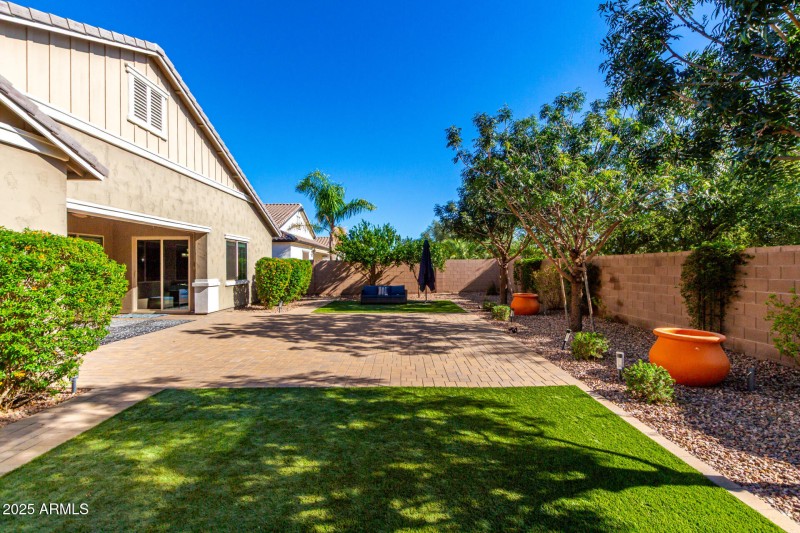 Private backyard