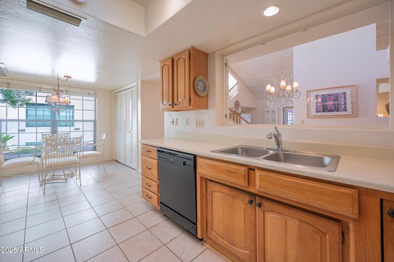 Kitchen View to Breakfast Area
