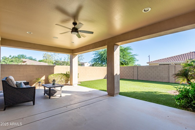 Covered Patio to backyard