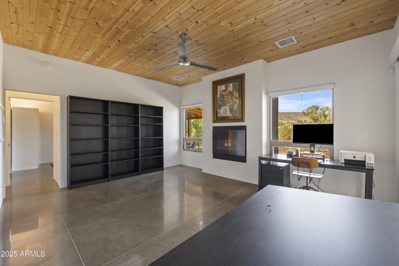 BEDROOM WITH FIREPLACE