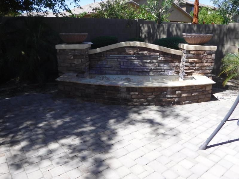 Water Feature in Back