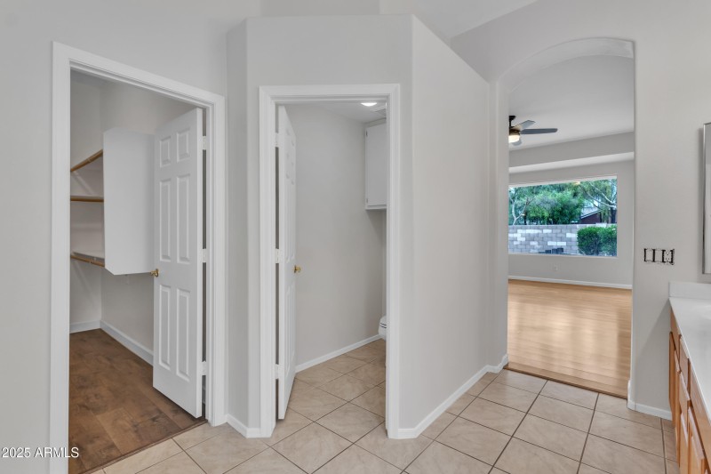 PVT WATER CLOSET W/BLT-IN CABINETS