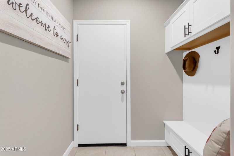 Mudroom Area off Garage Entry