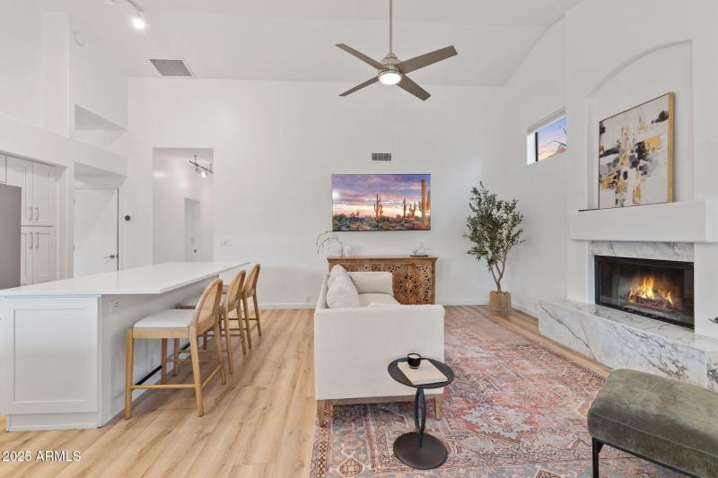 Family Room w/ Cozy Gas Fireplace