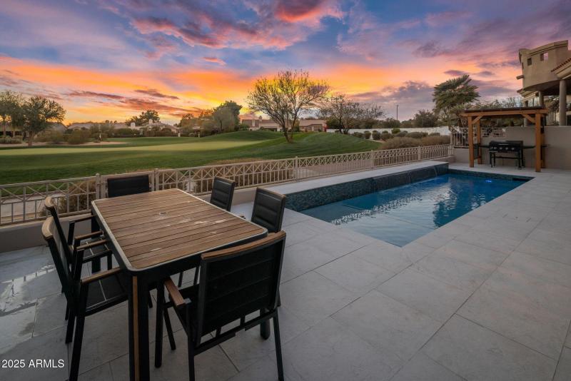 Private Backyard with TPC Views