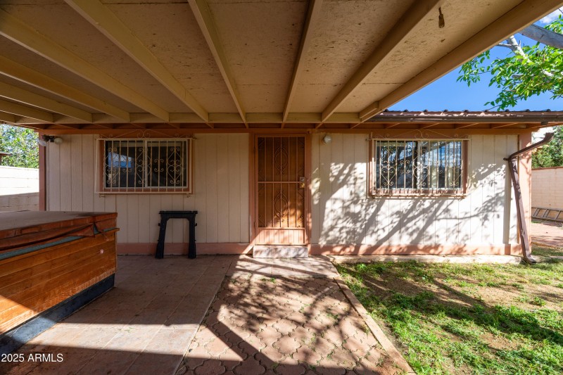 Back Patio and Door