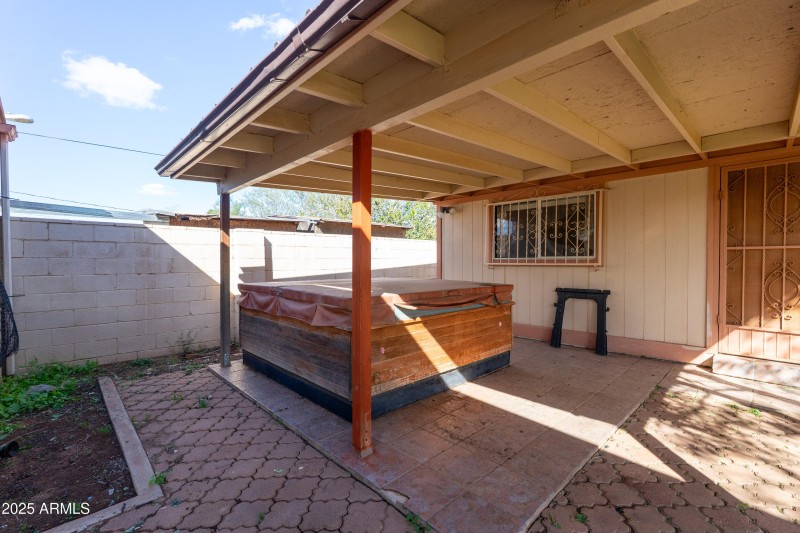 Back Patio and Spa