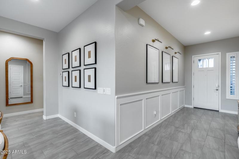 Walkway to west wing of home