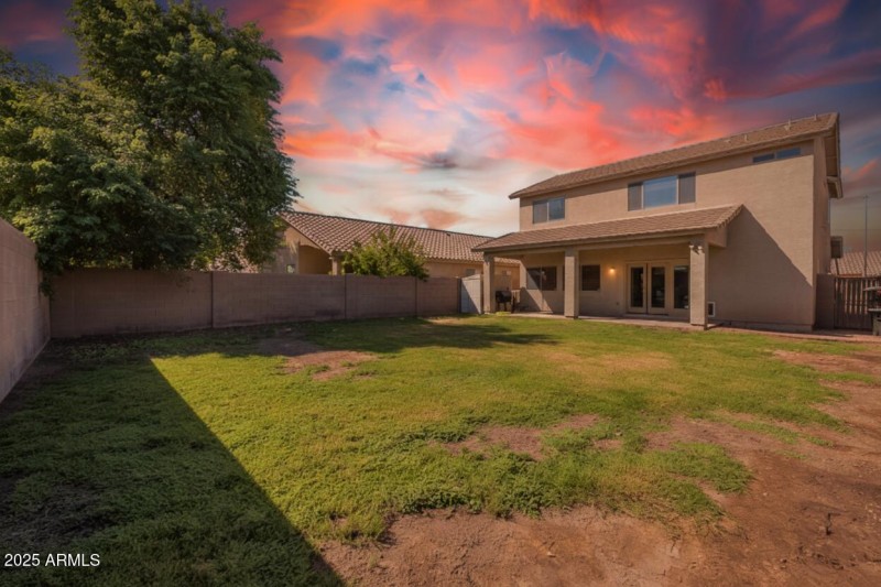 Exterior Backyard - Sunset