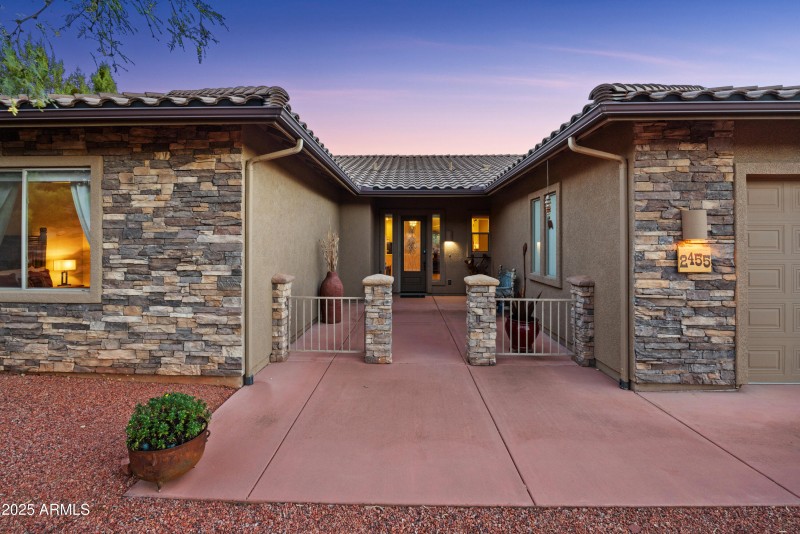 Gated Front Courtyard