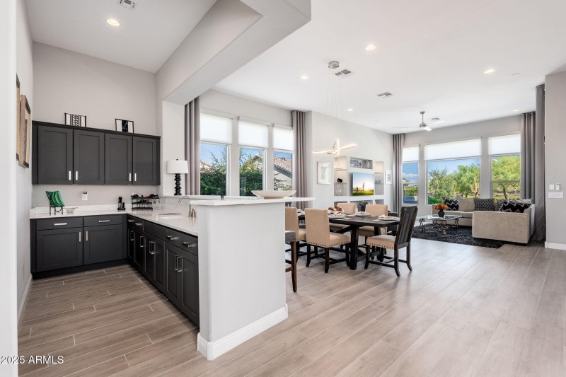 Bar Open to Dining & Living Room