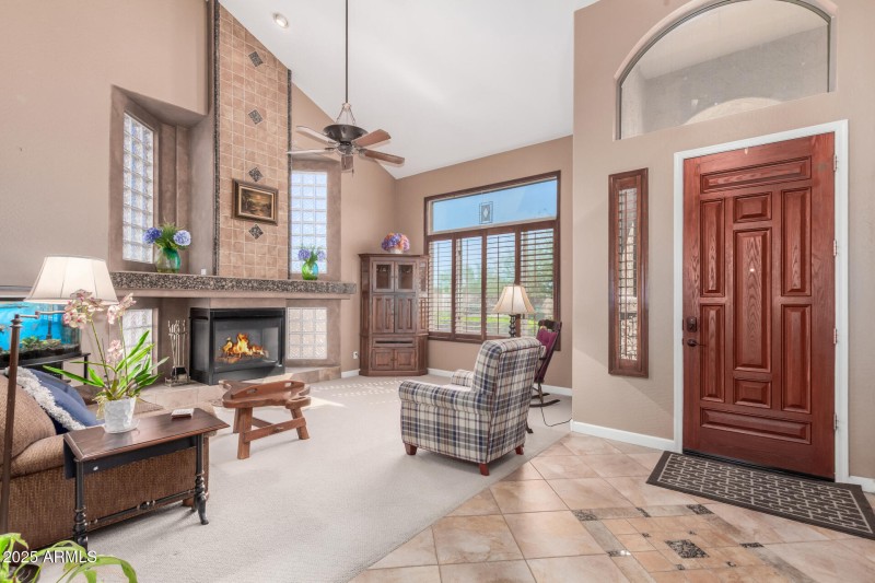 Grand entry, soaring ceilings