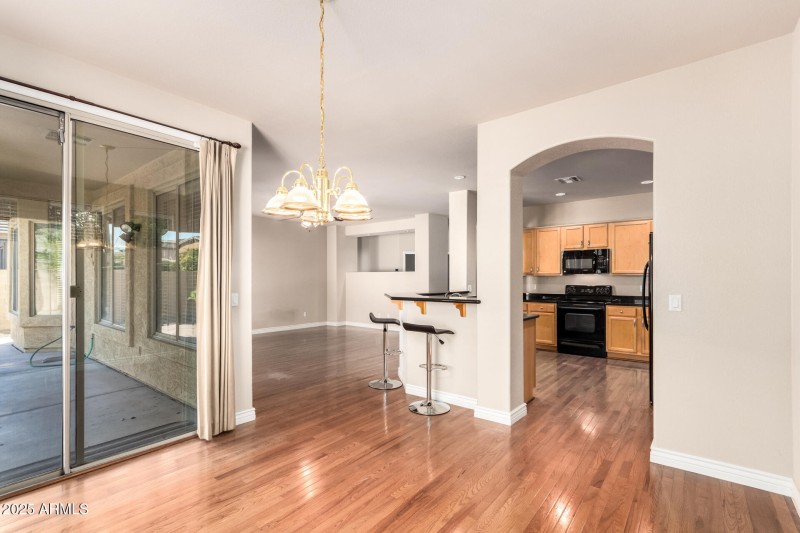 “Open Kitchen to Living Area”