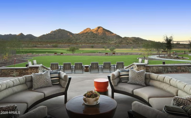 Clubhouse with mountain views