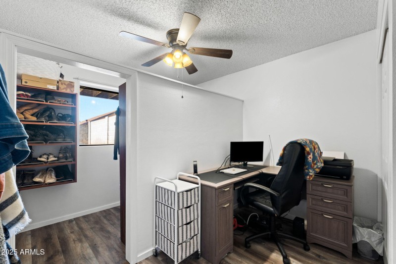 Downstairs office or giant closet