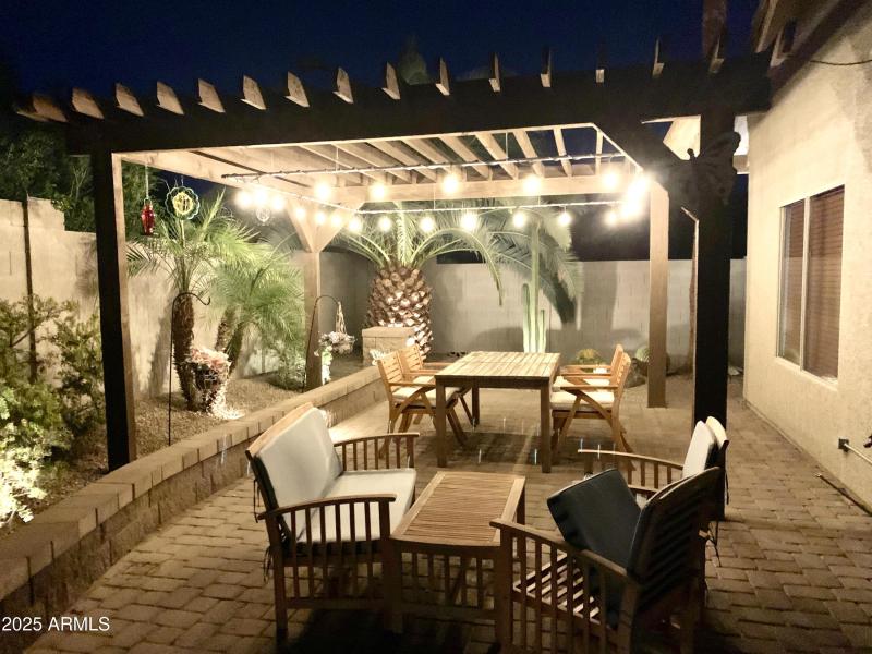 Evening Pergola View