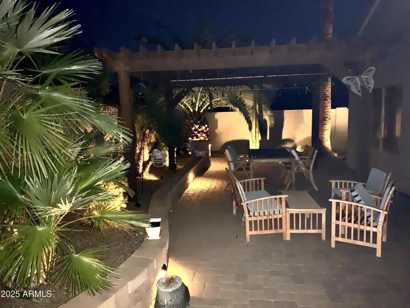 Evening Backyard View