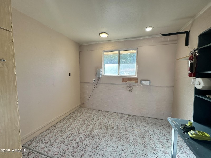 Back of Tandem Garage