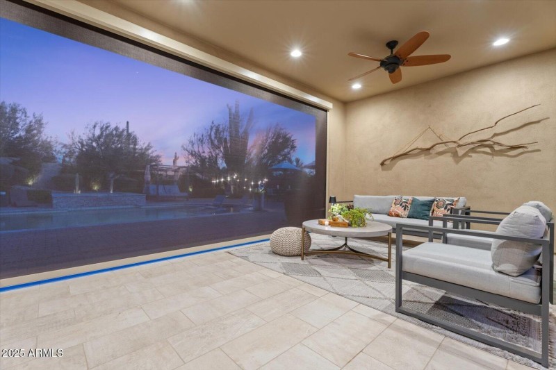 Remote automatic shade to make a room