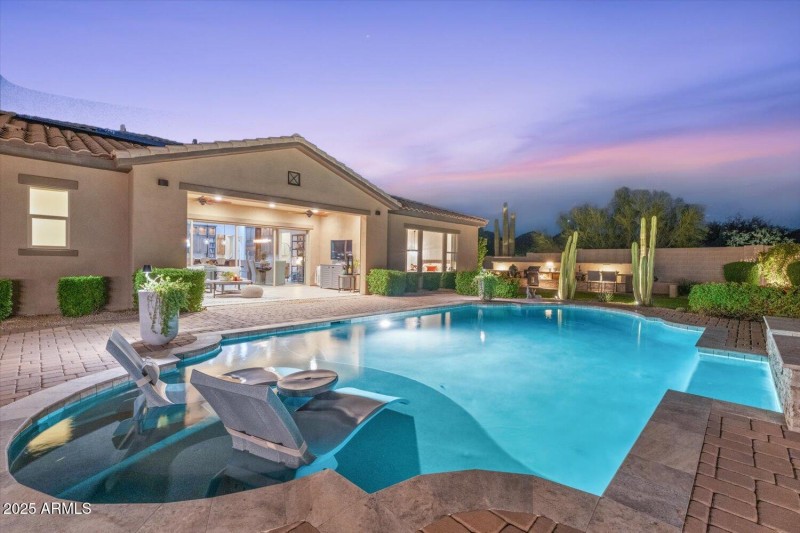 Executive heated pool and spa