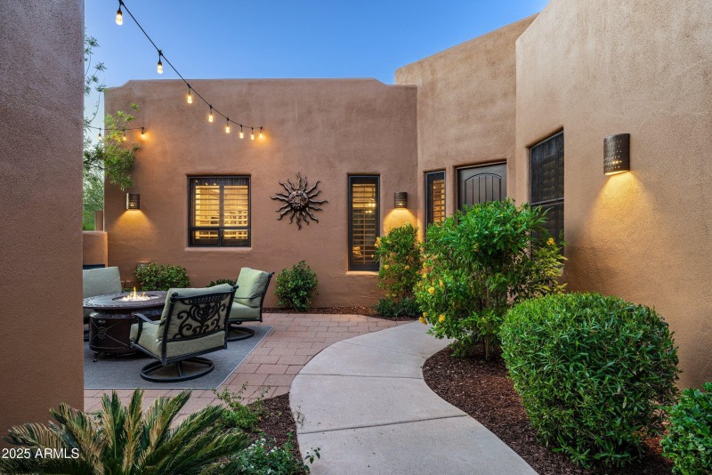 Front Entry Thru Iron Gate