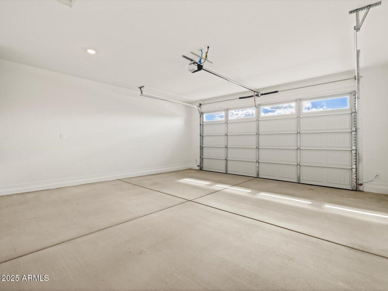 Garage with Opener View !