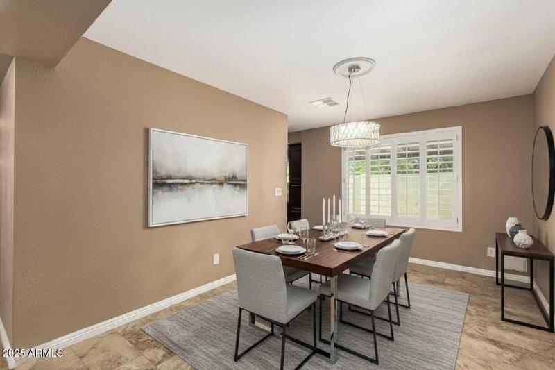 Dining Room with Virtual Staging