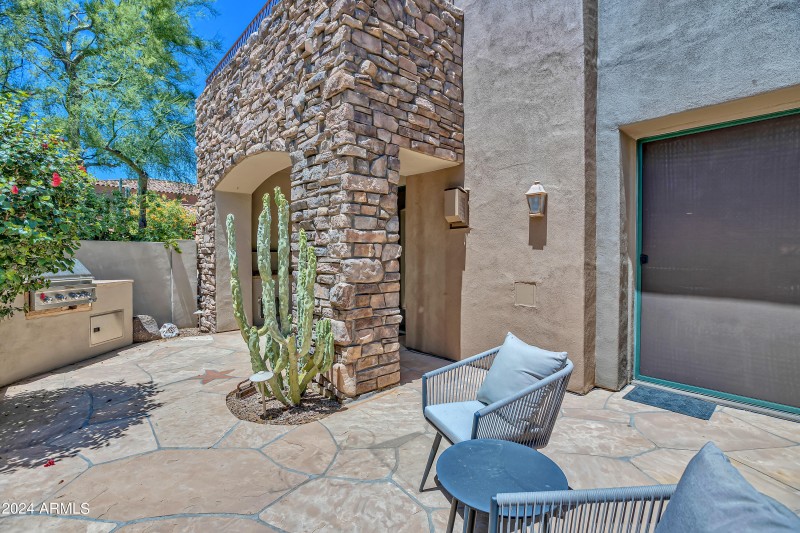 Patio area with seating