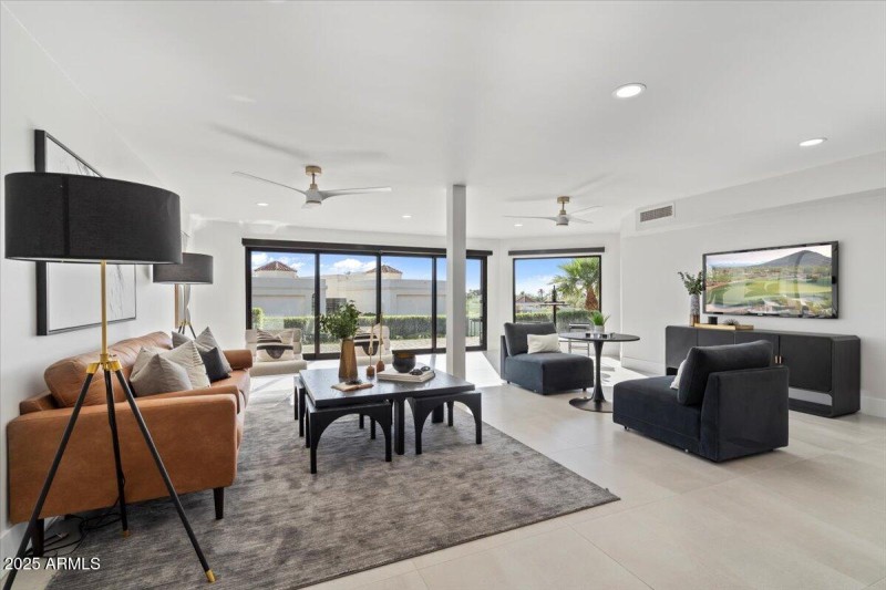 DOWNSTAIRS LIVING TOWARD PATIO