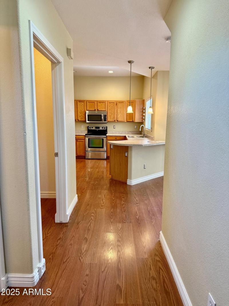 view from the hallway