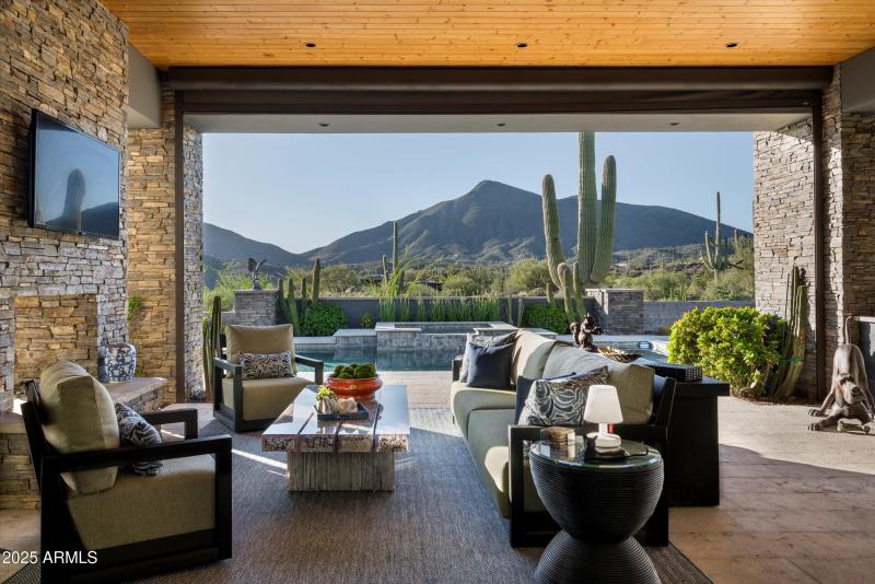 Covered patio living