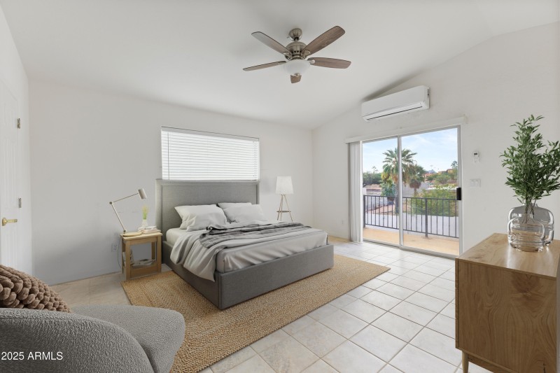 Virtually Staged Primary Bedroom