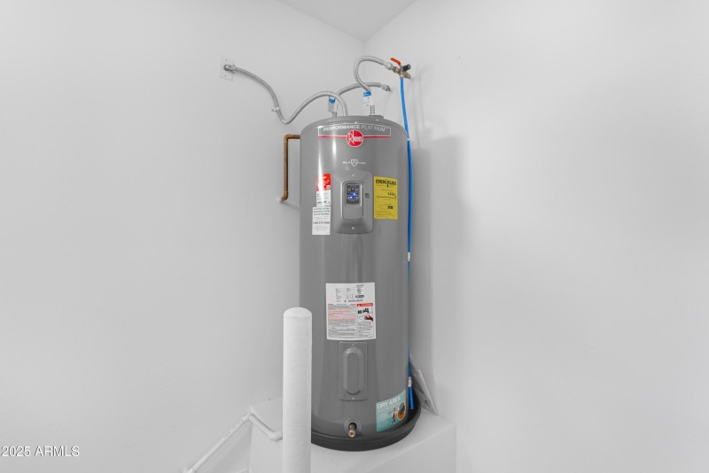 Extra capacity Water Heater/Garage