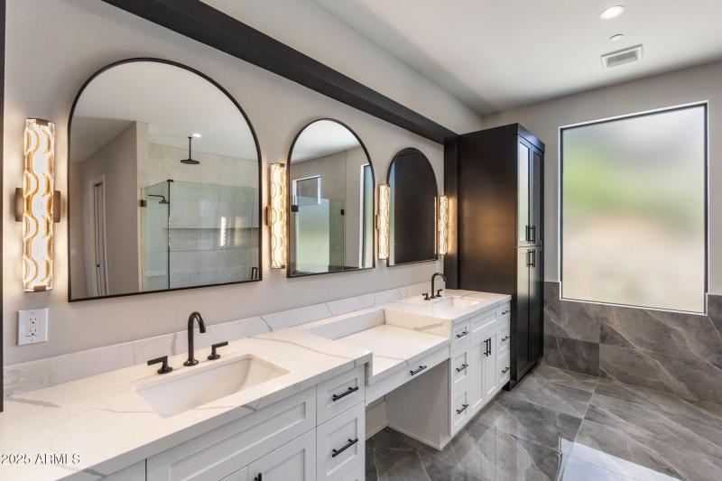 Primary Vanity with Window