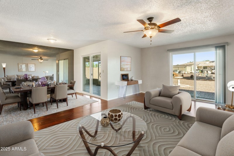 Living & Dining Room - Staged